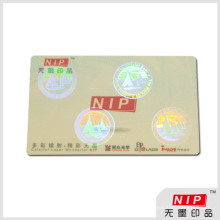 Zinc sulfide transparent hologram sticker for pvc card